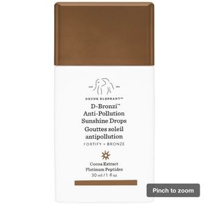 UNOPENED NEW Drunk Elephant D-Bronzi Anti-Pollution Bronzing Drops with Peptides